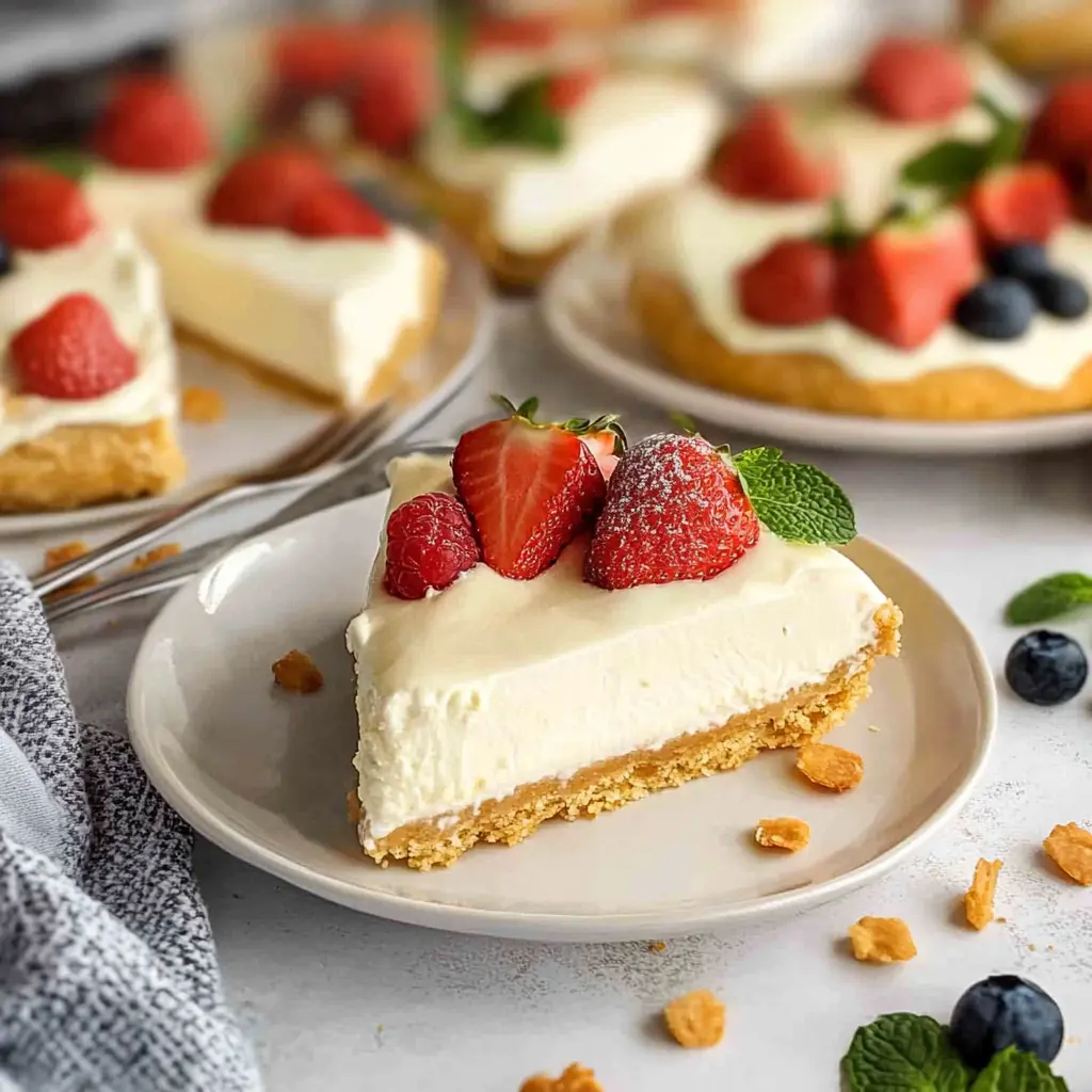 3-Ingredient No-Bake Cheesecake