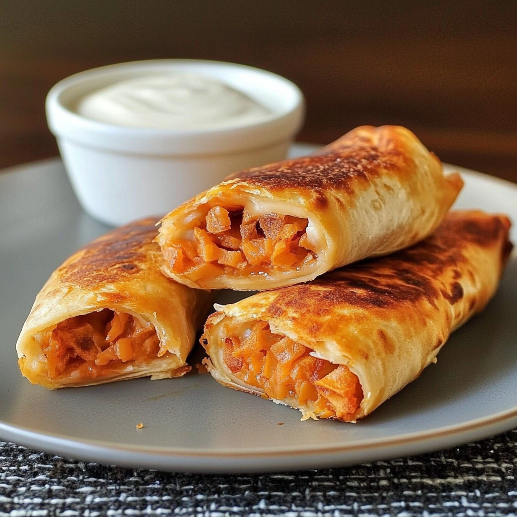 Buffalo-Chicken-Egg-Rolls