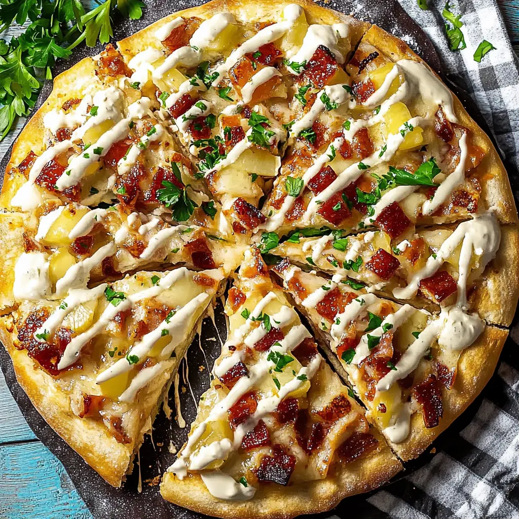 Chicken Bacon Ranch Pizza