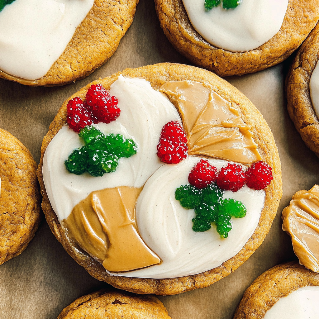 Soft-Gingerbread-Cookies-with-Maple-Glaze