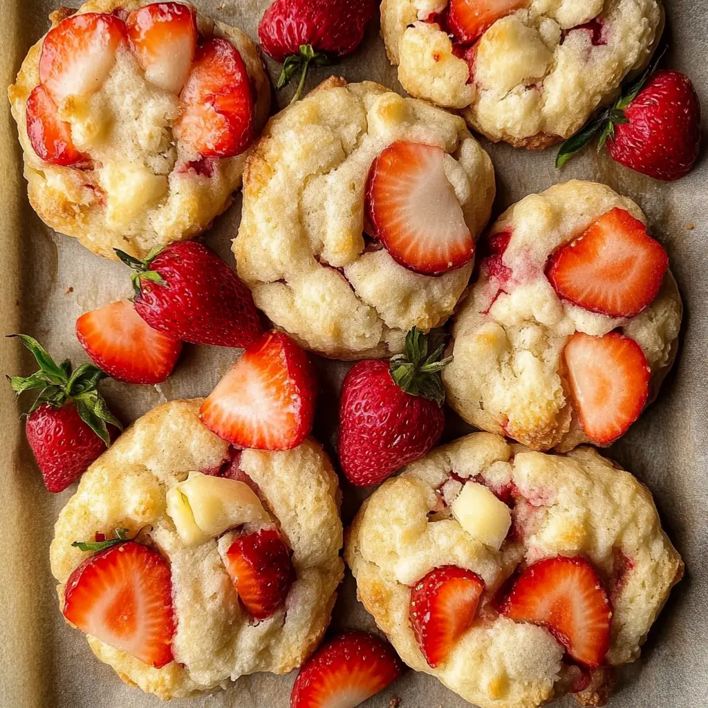 Strawberry Cheesecake Cookies