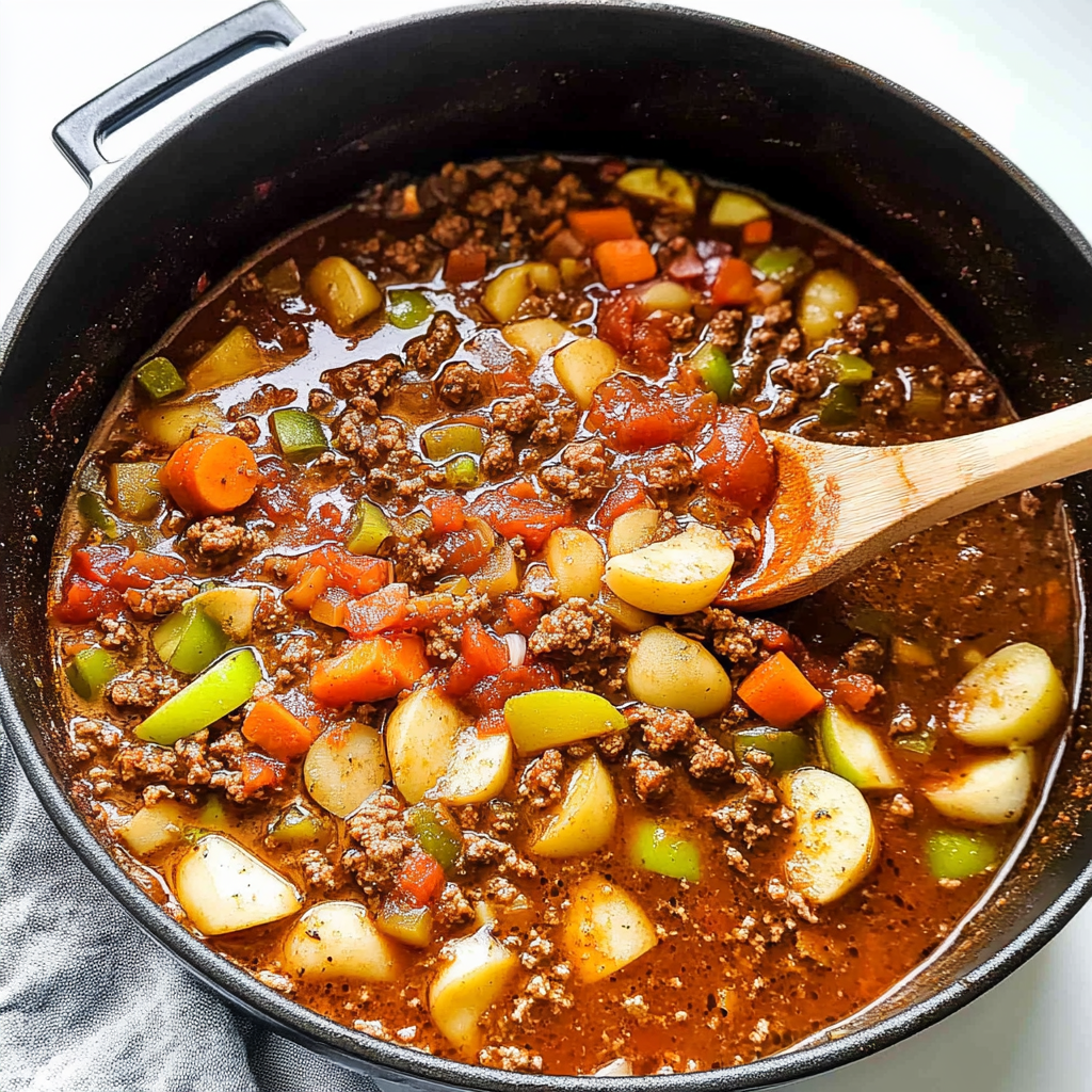 Vegetable-Soup-with-Ground-Beef