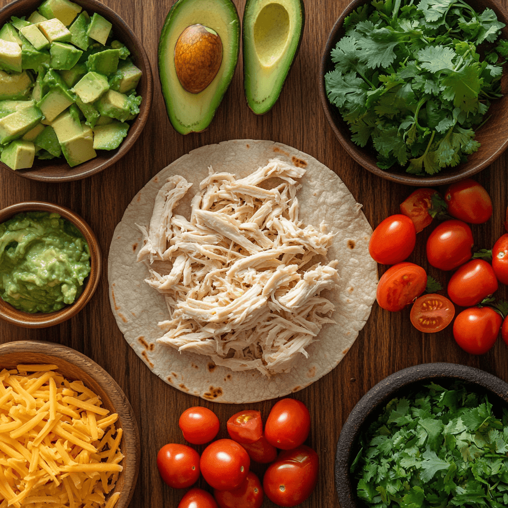 A Cantina Chicken Taco with grilled chicken and fresh toppings.