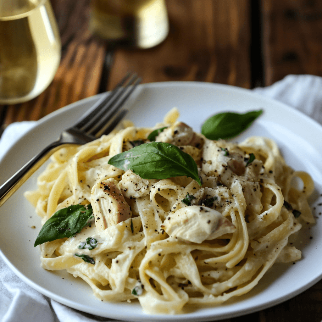 A creamy Marry Me Chicken Pasta with sun-dried tomatoes.