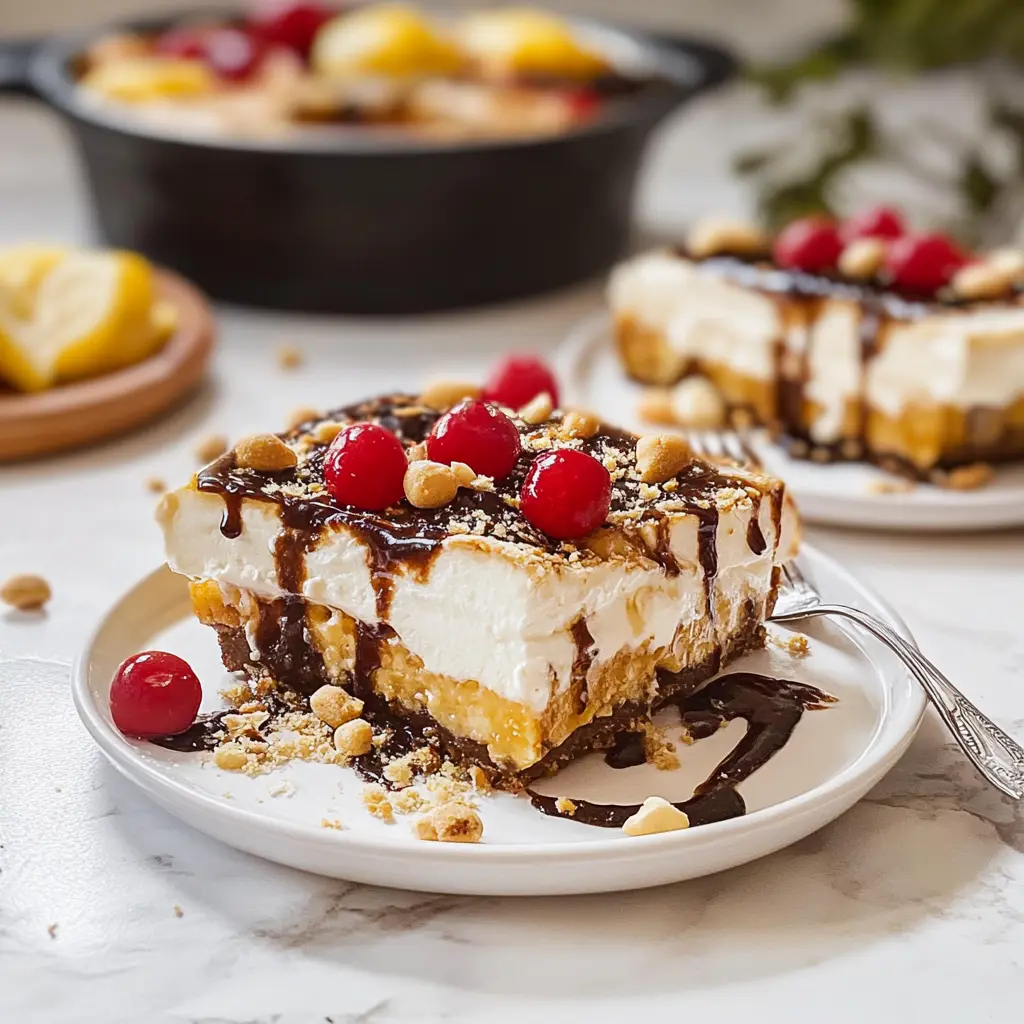 banana split cake recipe